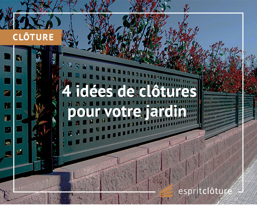 idée de clôture jardin